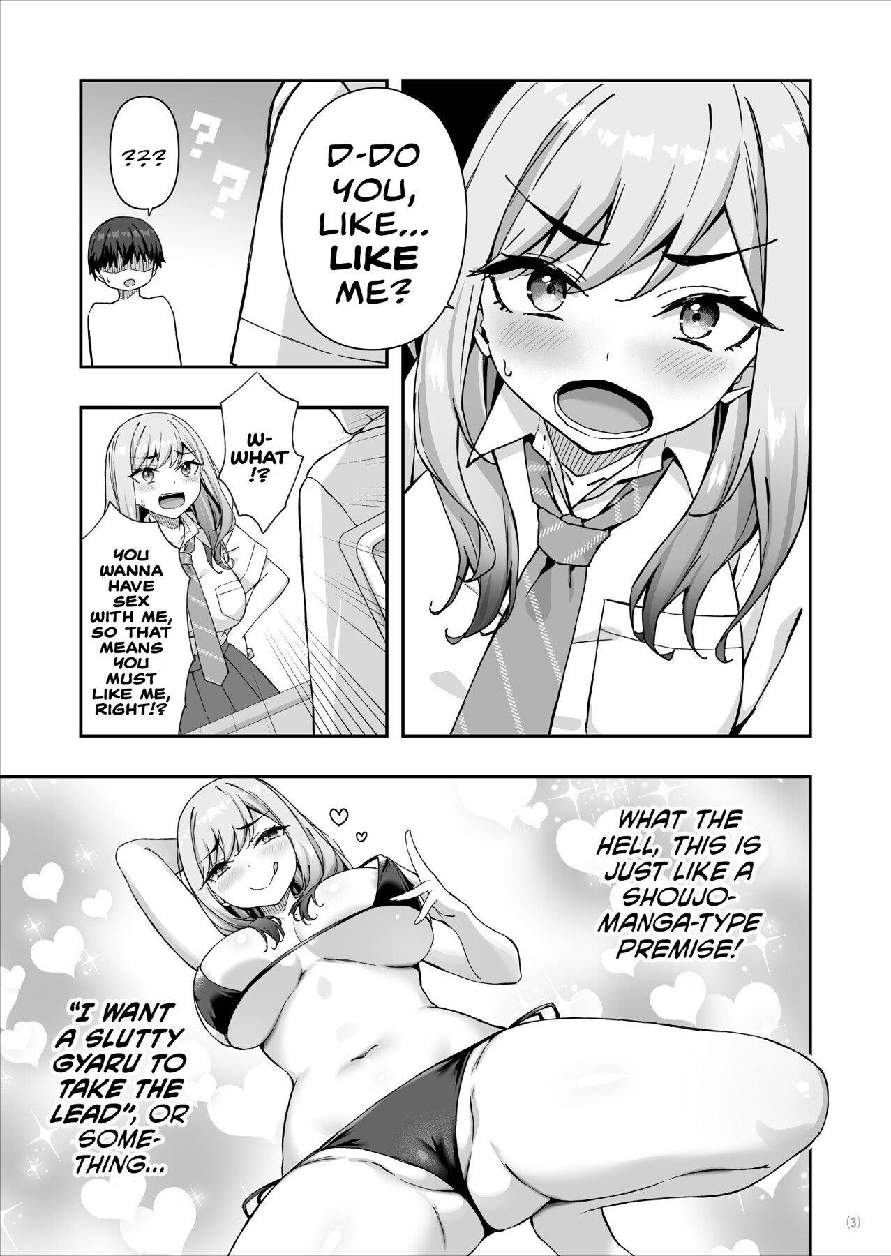 Hentai Manga Comic-The Delinquent Gyaru That I Fantasize About Found Out!-Read-4